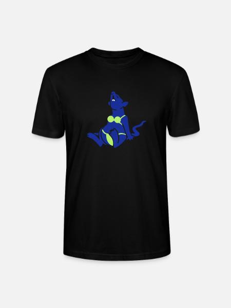 rat en bikini / rat at the beach (3c) - T-shirt bio CRAFTER Stanley Stella Unisexe - noir