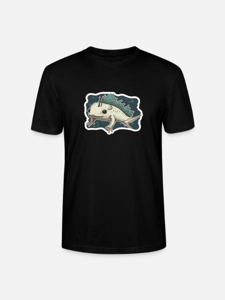Axolotl - Stanley/Stella Unisex Bio-T-Shirt CRAFTER - Schwarz