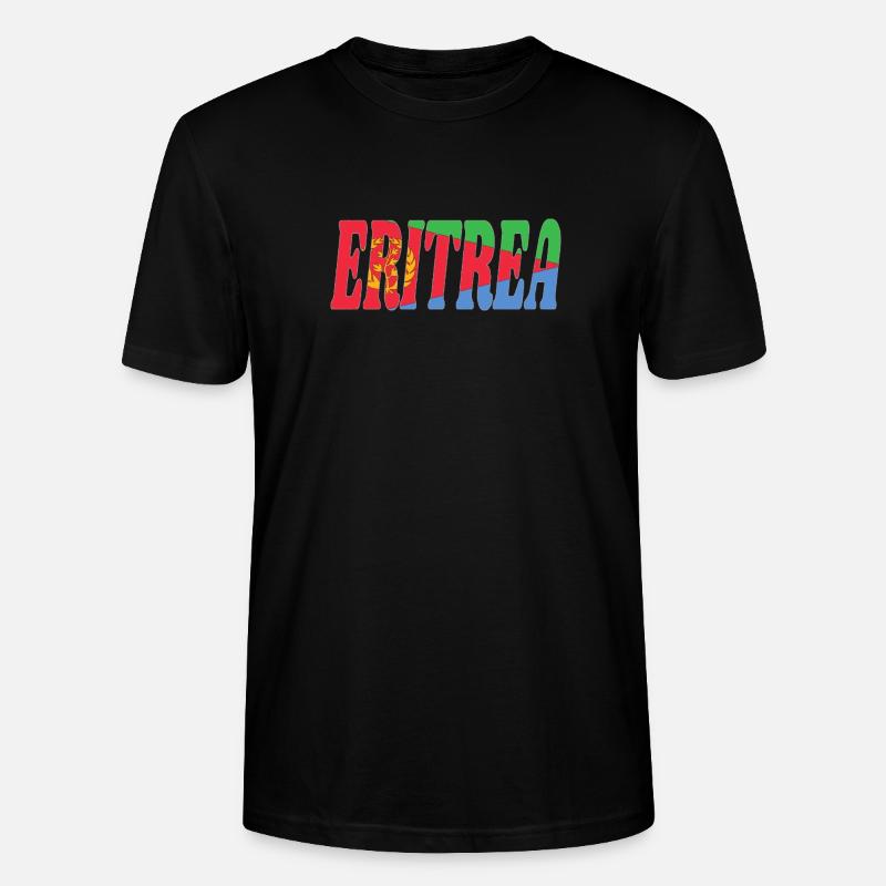 Eritrea - Stanley/Stella Unisex Bio-T-Shirt CRAFTER - Schwarz