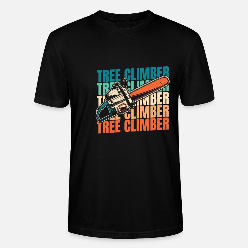 Baumpfleger Baumkletterer Arboriste - T-shirt bio CRAFTER Stanley Stella Unisexe - noir