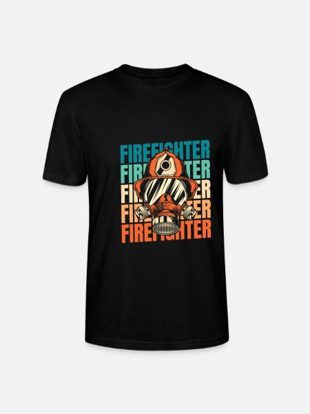 Fireman - Stanley/Stella CRAFTER Unisex Organic T-Shirt - black