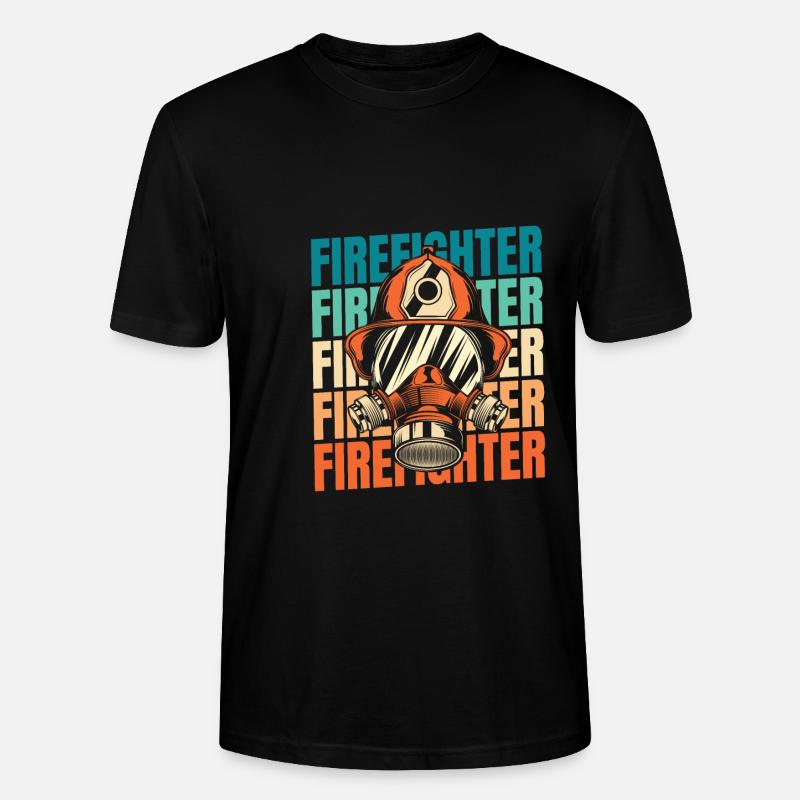 Feuerwehrmann - Stanley/Stella Unisex Bio-T-Shirt CRAFTER - Schwarz