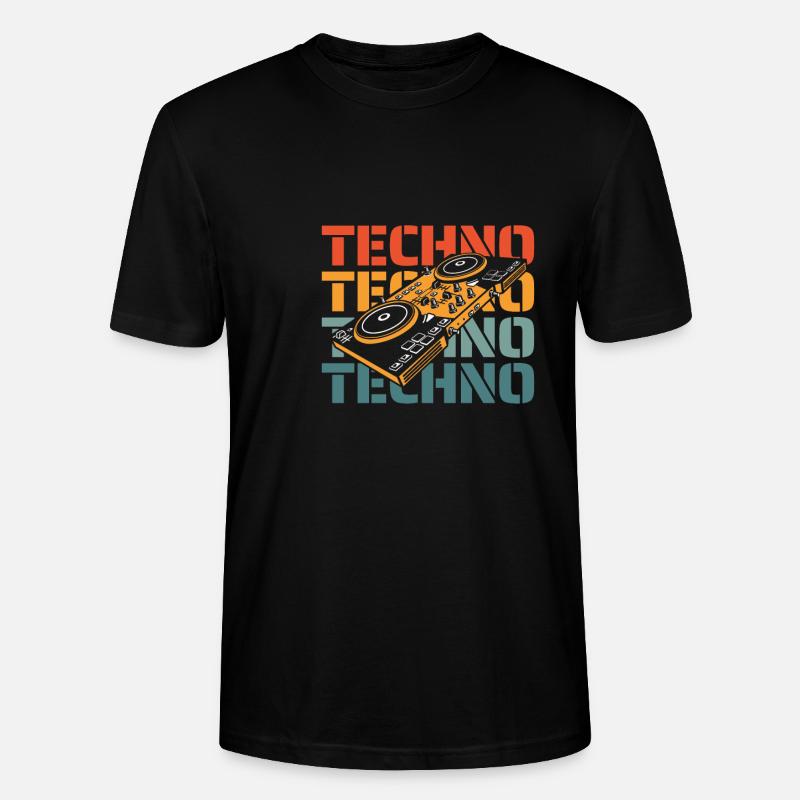 Techno Raver - T-shirt bio CRAFTER Stanley Stella Unisexe - noir