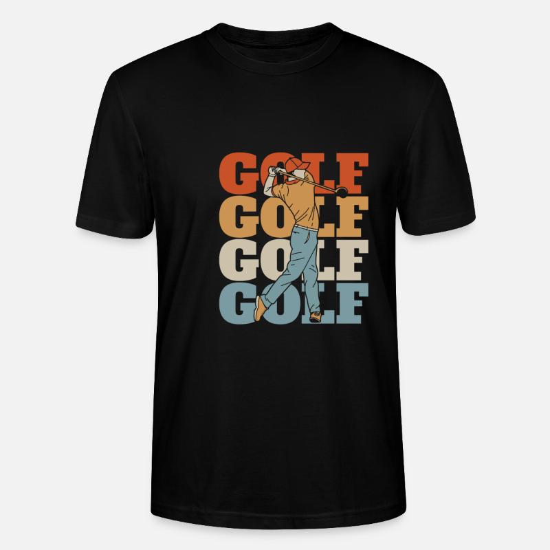 Golf Golfer Golfen - Stanley/Stella Unisex Bio-T-Shirt CRAFTER - Schwarz