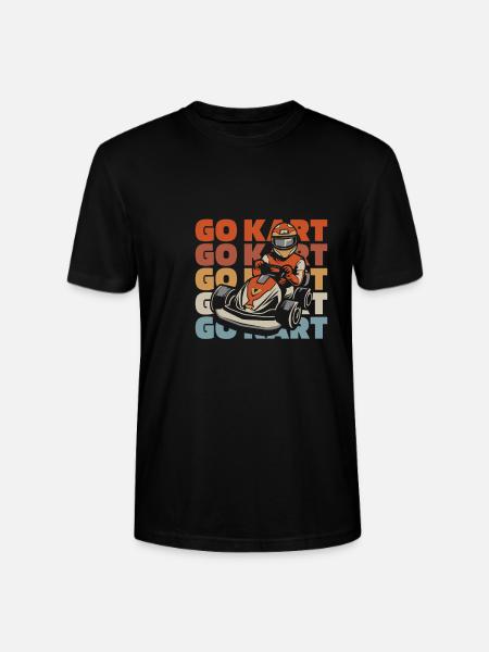 Go Kart Karting Kart Driver - Stanley/Stella CRAFTER Unisex Organic T-Shirt - black
