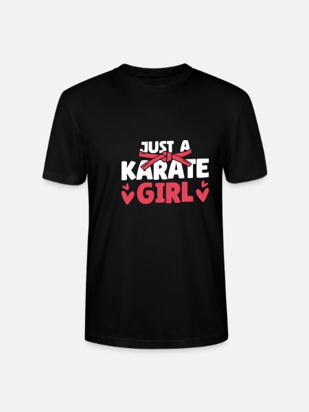 Karate Just A Karate Girl - Stanley/Stella CRAFTER Unisex Organic T-Shirt - black