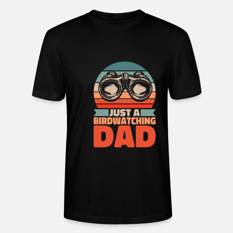 Vogelbeobachter Just A Birdwatching Dad - Stanley/Stella Unisex Bio-T-Shirt CRAFTER - Schwarz