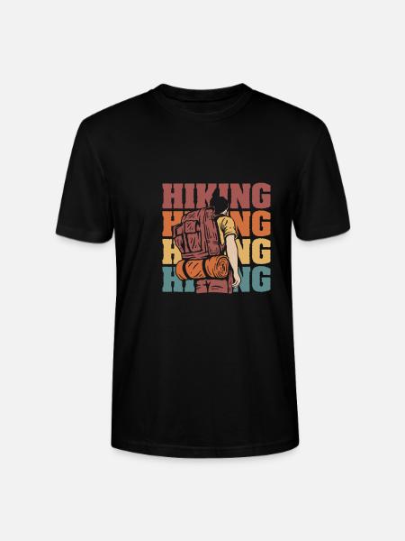 Hiking Hikers - Stanley/Stella CRAFTER Unisex Organic T-Shirt - black