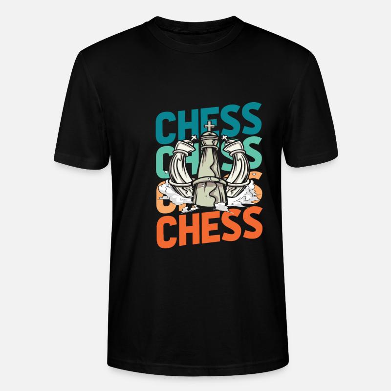 Échecs - T-shirt bio CRAFTER Stanley Stella Unisexe - noir