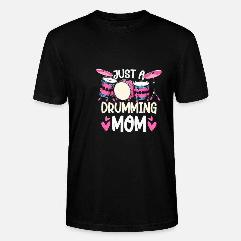 Batterie Batteur Batteur Mère - T-shirt bio CRAFTER Stanley Stella Unisexe - noir