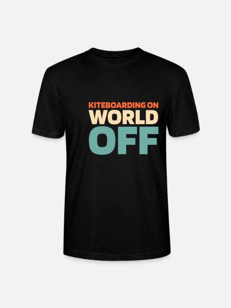 Kitesurfer Kitesurfing Kiting Kitesurfing - Stanley/Stella CRAFTER Unisex Organic T-Shirt - black