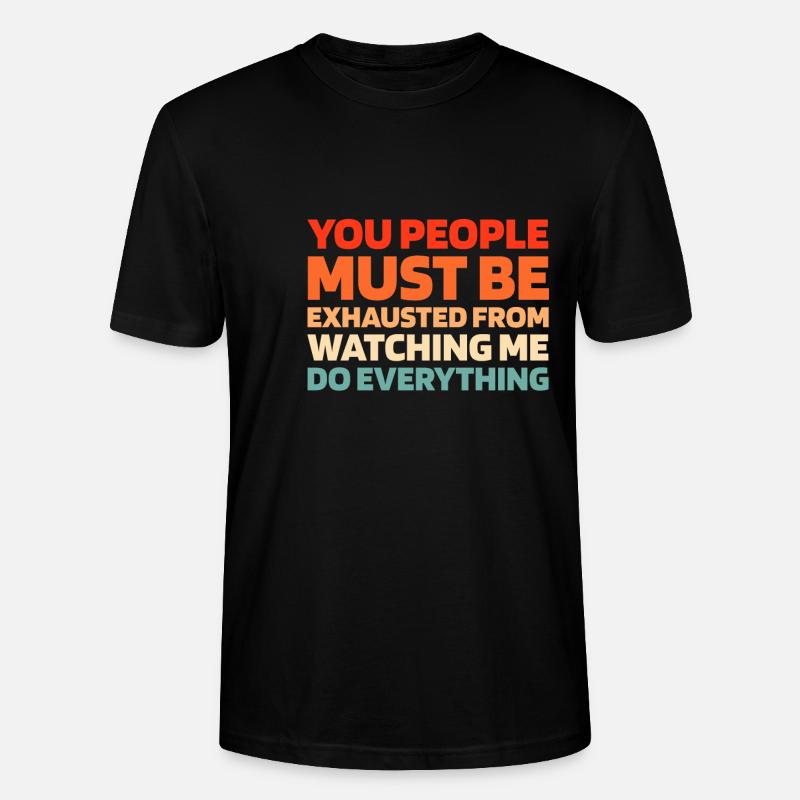 Schwarzer Humor - Stanley/Stella Unisex Bio-T-Shirt CRAFTER - Schwarz