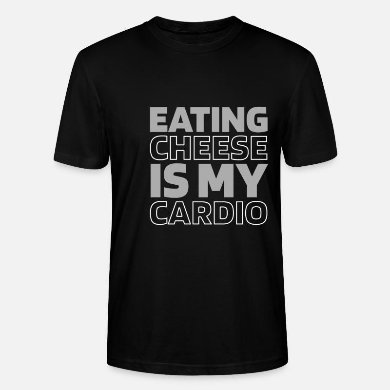 Cheese Cheesemaker Citation cardio drôle - T-shirt bio CRAFTER Stanley Stella Unisexe - noir