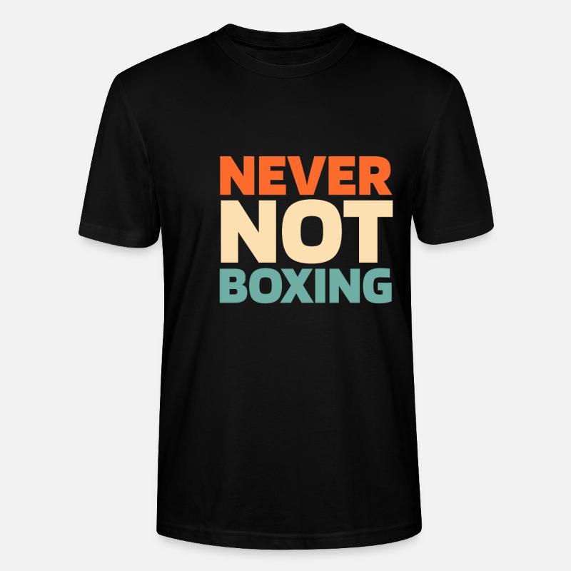 Boxe Boxe - T-shirt bio CRAFTER Stanley Stella Unisexe - noir
