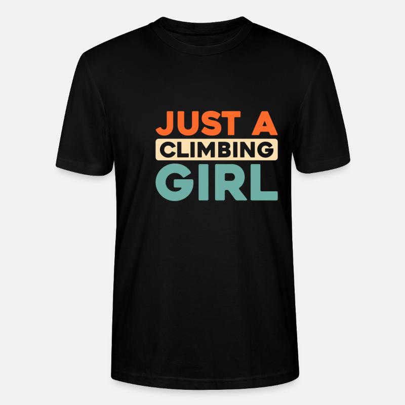 Grimpeuse d’escalade juste une grimpeuse - T-shirt bio CRAFTER Stanley Stella Unisexe - noir