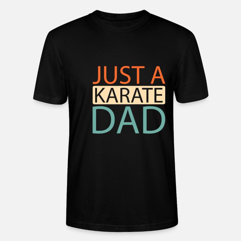 Karaté juste un papa karaté - T-shirt bio CRAFTER Stanley Stella Unisexe - noir