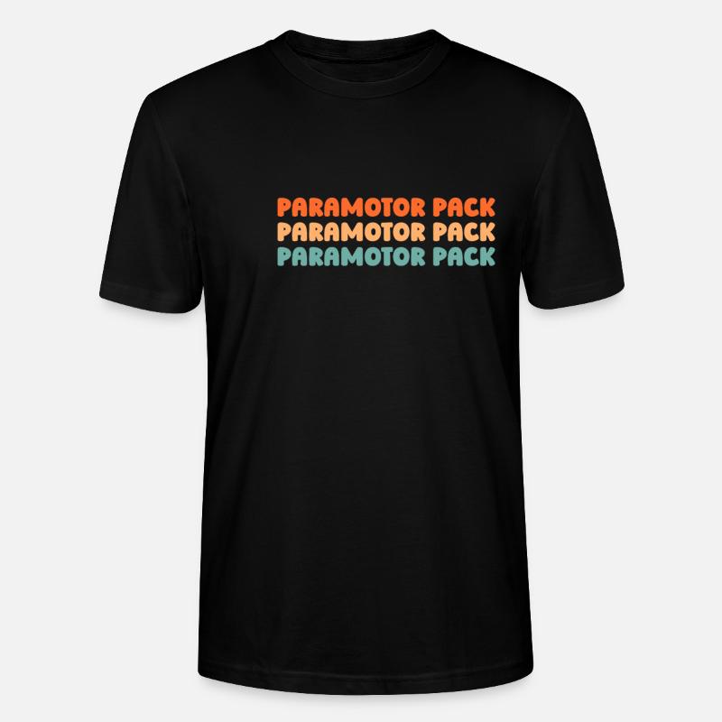 Paramotor Gleitschirmfliegen - Stanley/Stella Unisex Bio-T-Shirt CRAFTER - Schwarz