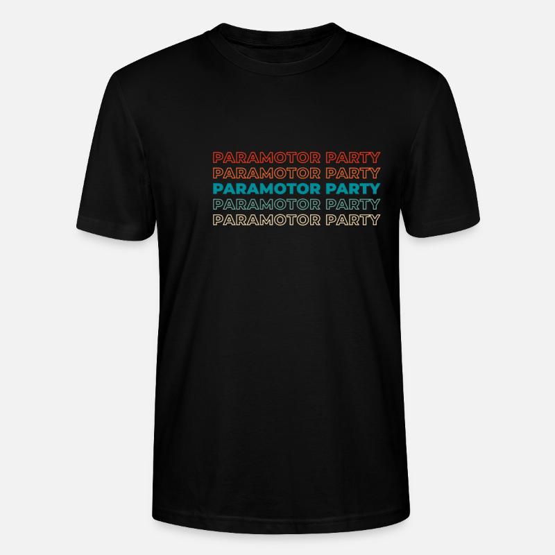 Paramotor Gleitschirmfliegen - Stanley/Stella Unisex Bio-T-Shirt CRAFTER - Schwarz