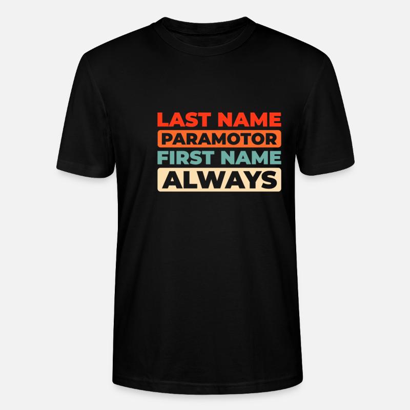 Paramotor Gleitschirmfliegen - Stanley/Stella Unisex Bio-T-Shirt CRAFTER - Schwarz