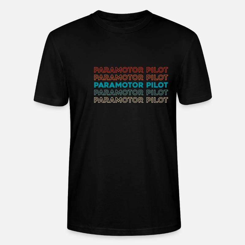 Paramotor Gleitschirmfliegen - Stanley/Stella Unisex Bio-T-Shirt CRAFTER - Schwarz