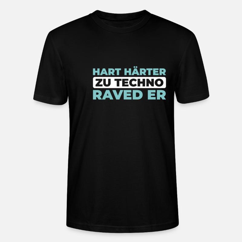 Techno Raver - Stanley/Stella Unisex Bio-T-Shirt CRAFTER - Schwarz