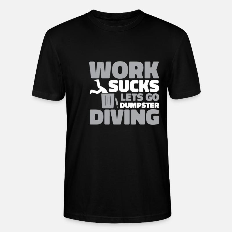 Plongée dans les déchets - T-shirt bio CRAFTER Stanley Stella Unisexe - noir