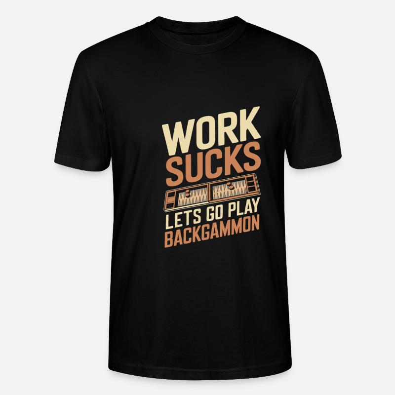 Backgammon - T-shirt bio CRAFTER Stanley Stella Unisexe - noir