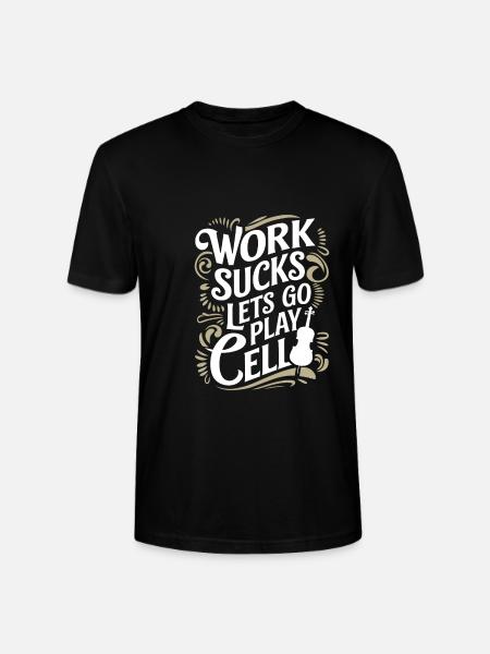 Cello Cellist - Stanley/Stella CRAFTER Unisex Organic T-Shirt - black