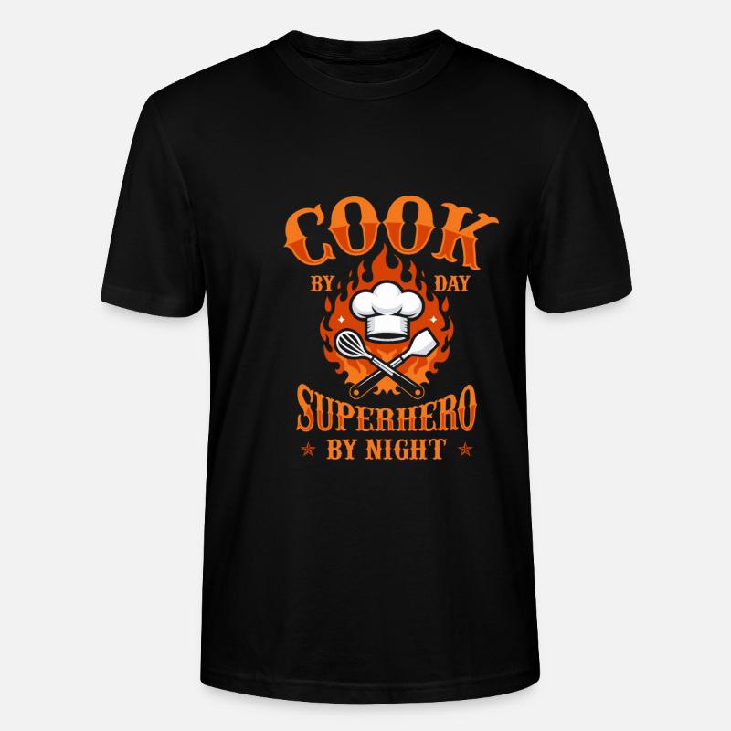 Koch Kochen - Stanley/Stella Unisex Bio-T-Shirt CRAFTER - Schwarz