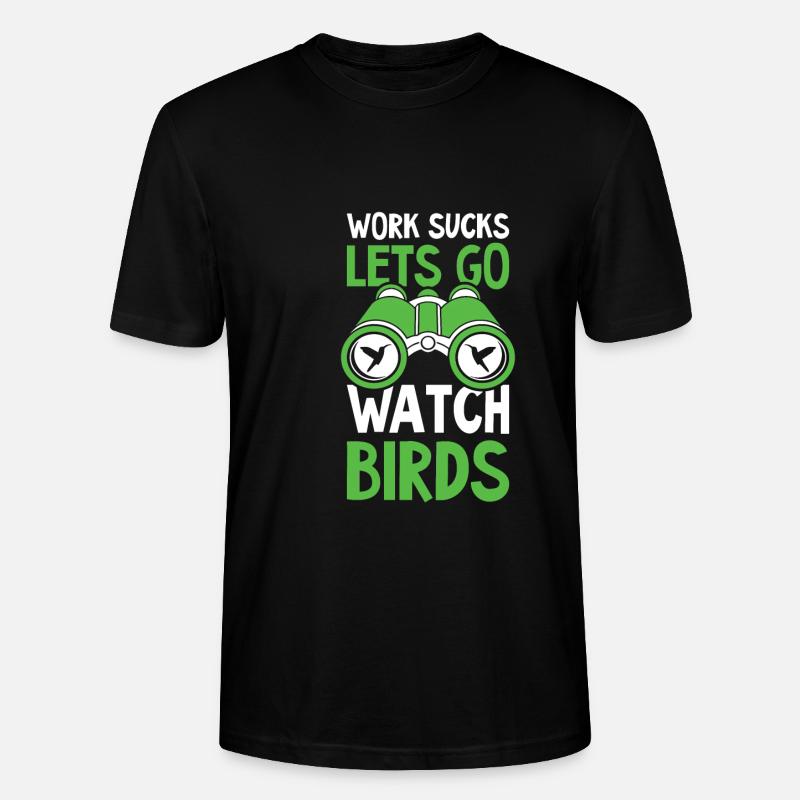 Vogelbeobachter - Stanley/Stella Unisex Bio-T-Shirt CRAFTER - Schwarz