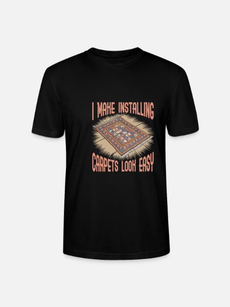 Carpet installer - Stanley/Stella CRAFTER Unisex Organic T-Shirt - black