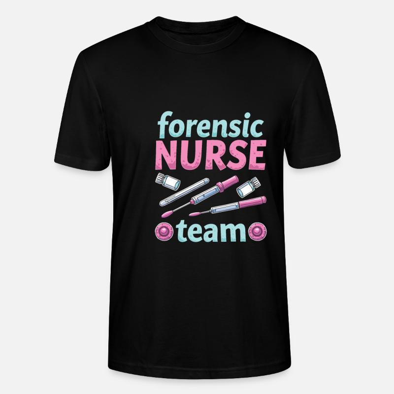 Forensic Nurse Team - Stanley/Stella CRAFTER Unisex Organic T-Shirt - black