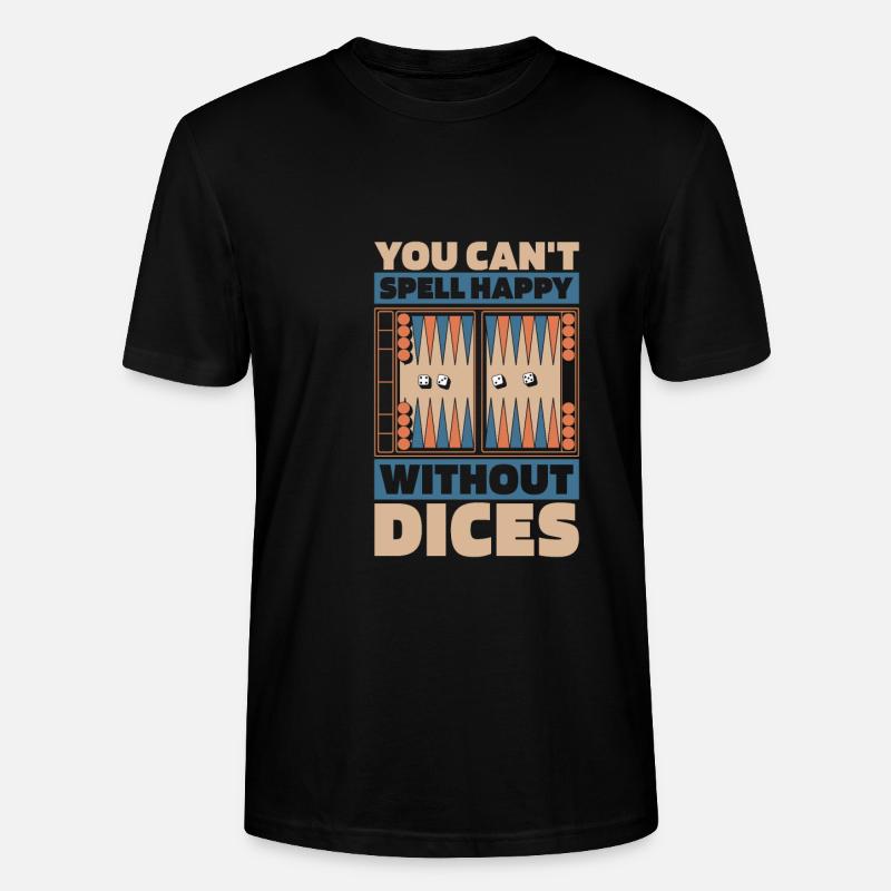 Backgammon - T-shirt bio CRAFTER Stanley Stella Unisexe - noir