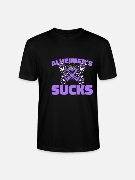 Alzheimer Funny Alzheimers - Stanley/Stella CRAFTER Unisex Organic T-Shirt - black