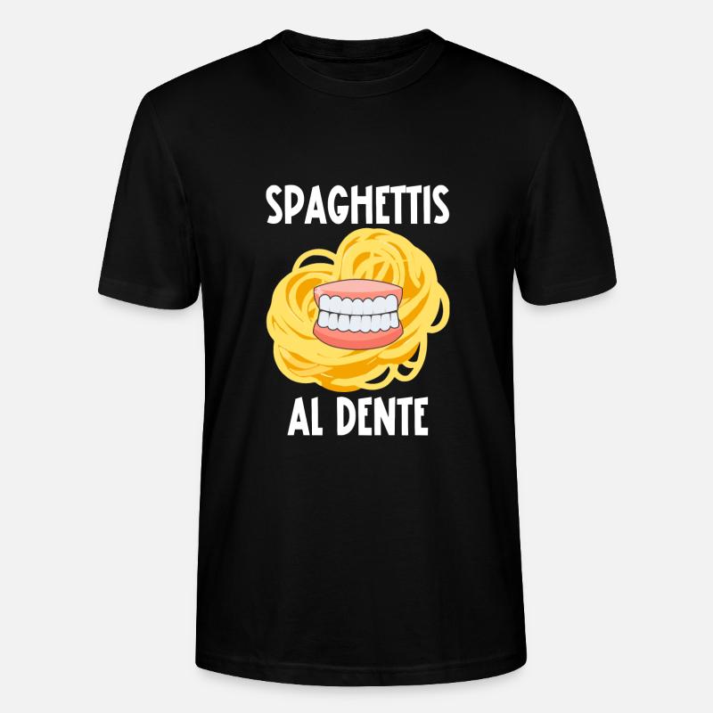 spaghettis al dente - T-shirt bio CRAFTER Stanley Stella Unisexe - noir
