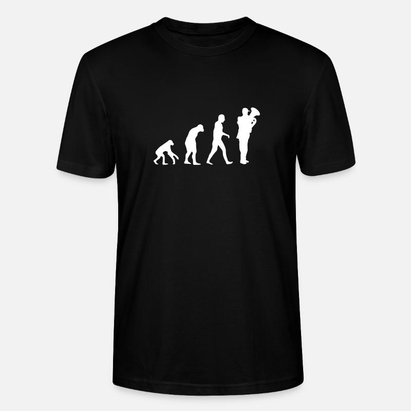 tuba evolution - Stanley/Stella Unisex Bio-T-Shirt CRAFTER - Schwarz