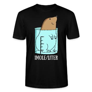 Chemie - Stanley/Stella Unisex Bio-T-Shirt CRAFTER - Schwarz - Vorne - Alina (178cm) & Michal (187cm)