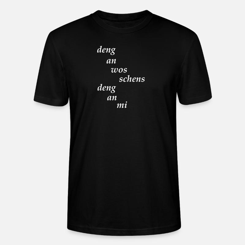 bayrisch arrogant - Stanley/Stella Unisex Bio-T-Shirt CRAFTER - Schwarz