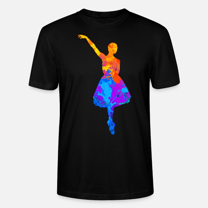 Dancing Ballet Women Dancer Dancer Silhouette - Stanley/Stella CRAFTER Unisex Organic T-Shirt - black