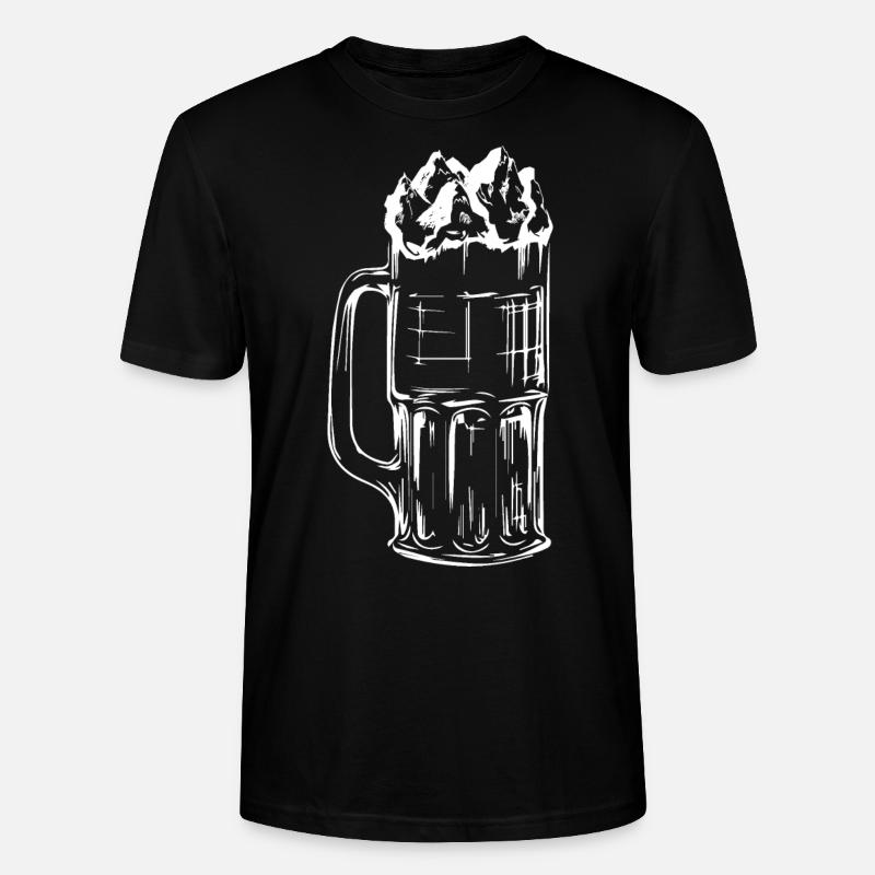 Bier - Berg - - Stanley/Stella Unisex Bio-T-Shirt CRAFTER - Schwarz