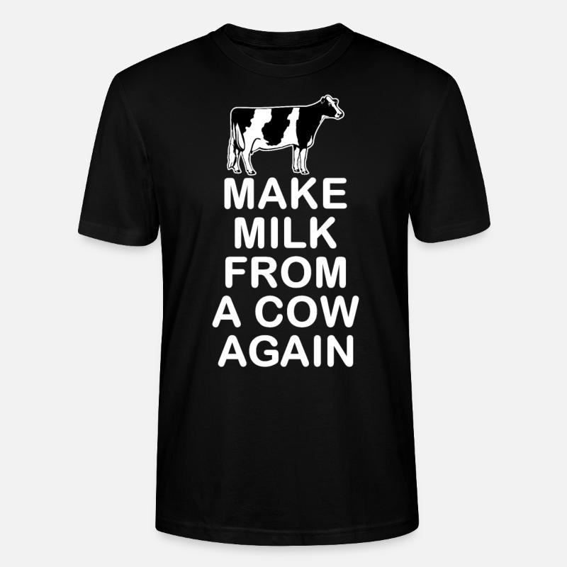 Refaire du lait d’une vache - T-shirt bio CRAFTER Stanley Stella Unisexe - noir