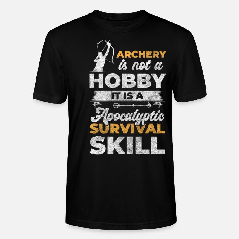 Archer Chasse de loisir - T-shirt bio CRAFTER Stanley Stella Unisexe - noir