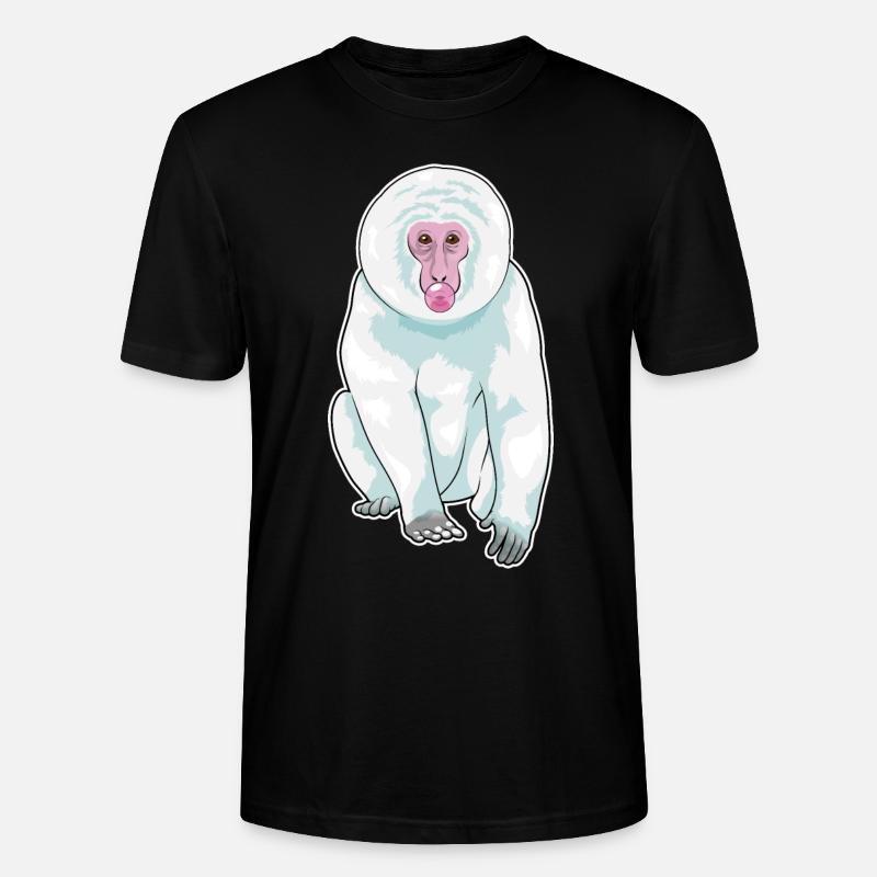 Monkey Chewing Gum - Stanley/Stella CRAFTER Unisex Organic T-Shirt - black