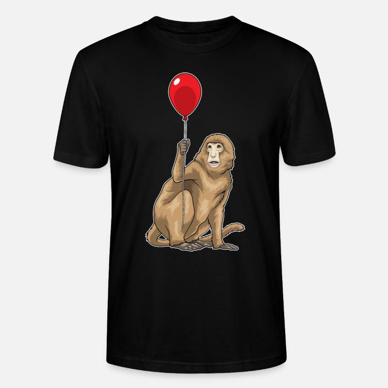 Affe Luftballon - Stanley/Stella Unisex Bio-T-Shirt CRAFTER - Schwarz