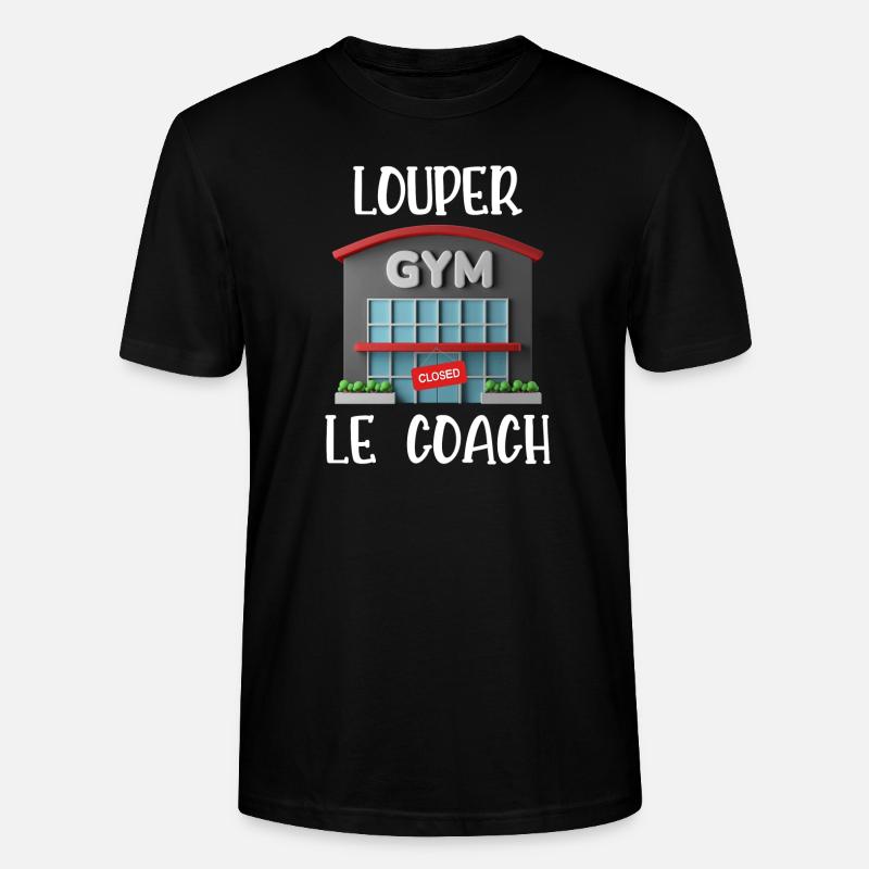 louper le coach - T-shirt bio CRAFTER Stanley Stella Unisexe - noir