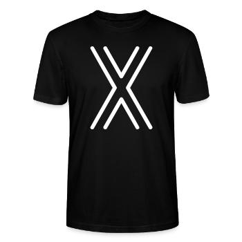 NEON X White - Stanley/Stella Unisex Bio-T-Shirt CRAFTER - Schwarz - Vorne - Alina (178cm) & Michal (187cm)