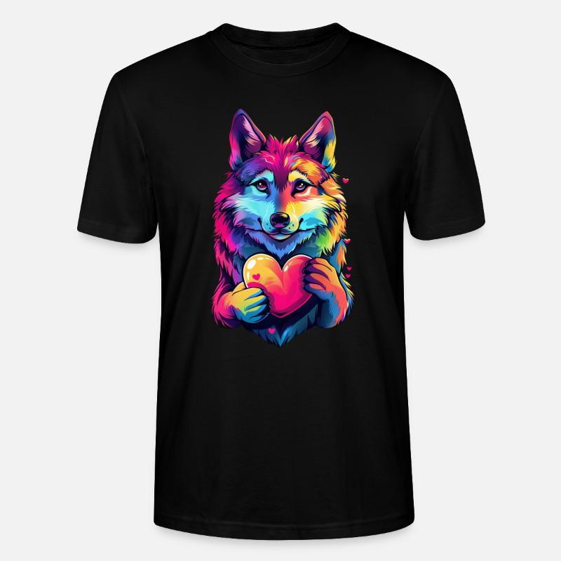 Wolf - Stanley/Stella Unisex Bio-T-Shirt CRAFTER - Schwarz