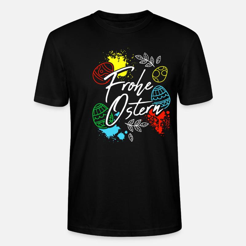 Frohe Ostern Geschenk - Stanley/Stella Unisex Bio-T-Shirt CRAFTER - Schwarz