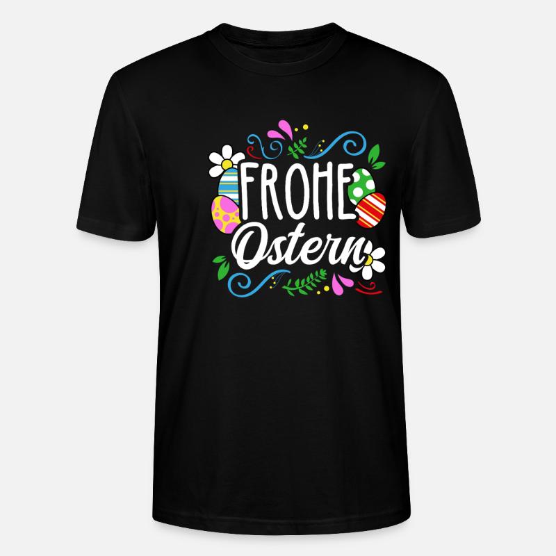 Joyeuses Pâques - T-shirt bio CRAFTER Stanley Stella Unisexe - noir