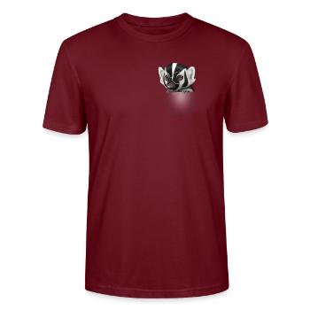 TASCHEN-DACHS - Stanley/Stella Unisex Bio-T-Shirt CRAFTER - Burgunderrot - Vorne - Alina (178cm) & Michal (187cm)